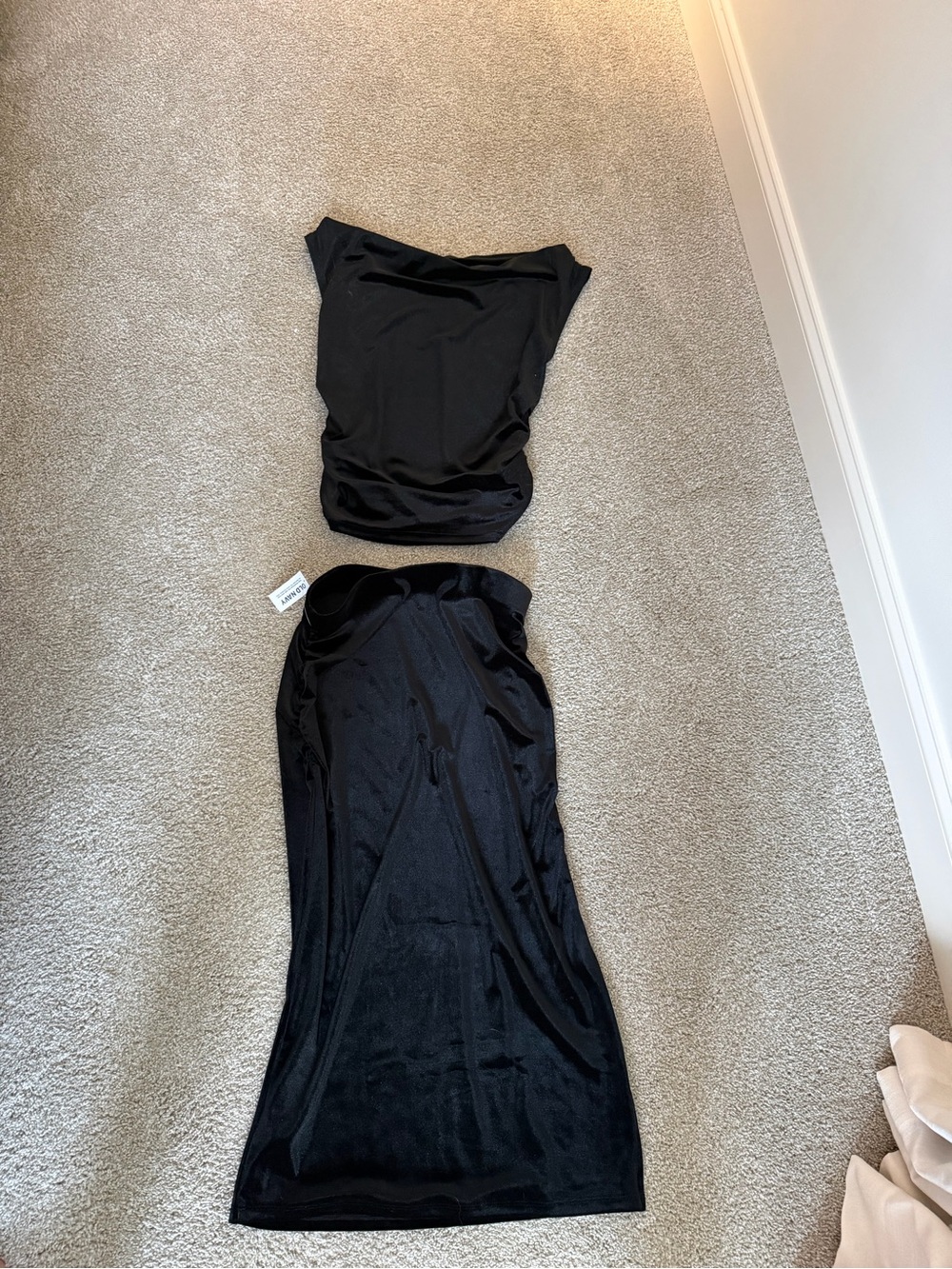 Old Navy Black velour set